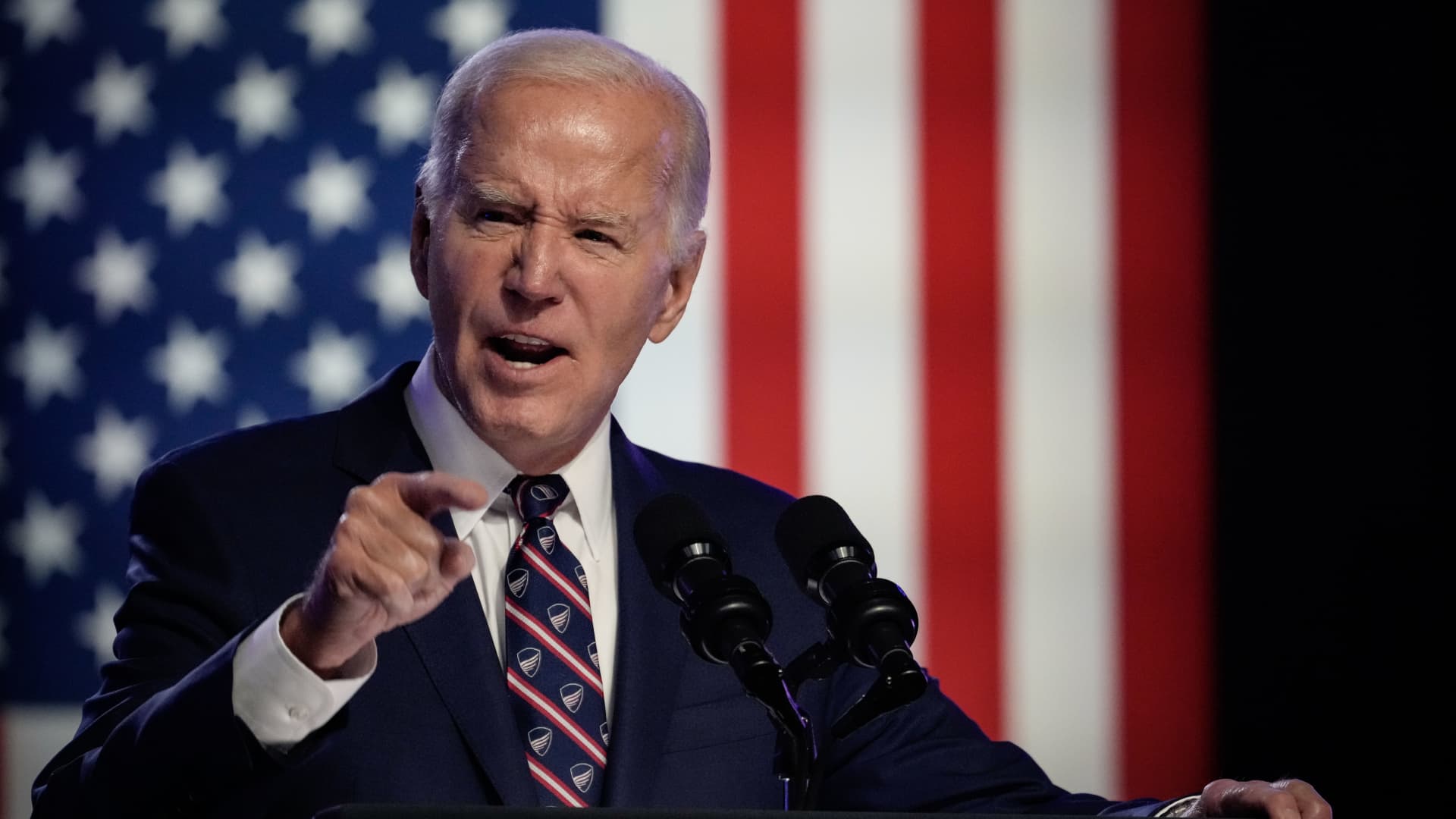 U.S. President Joe Biden speaks during a campaign event on Jan. 5, 2024.