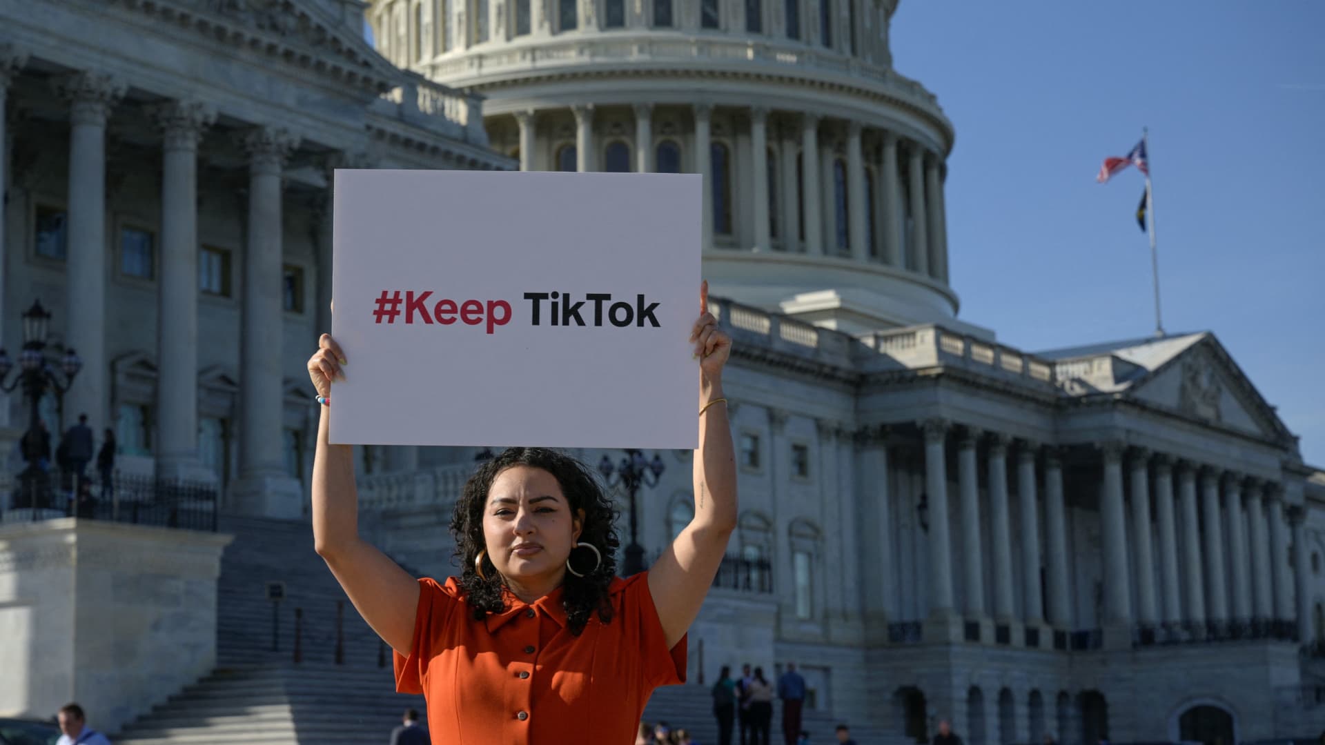 TikTok users protest potential ban